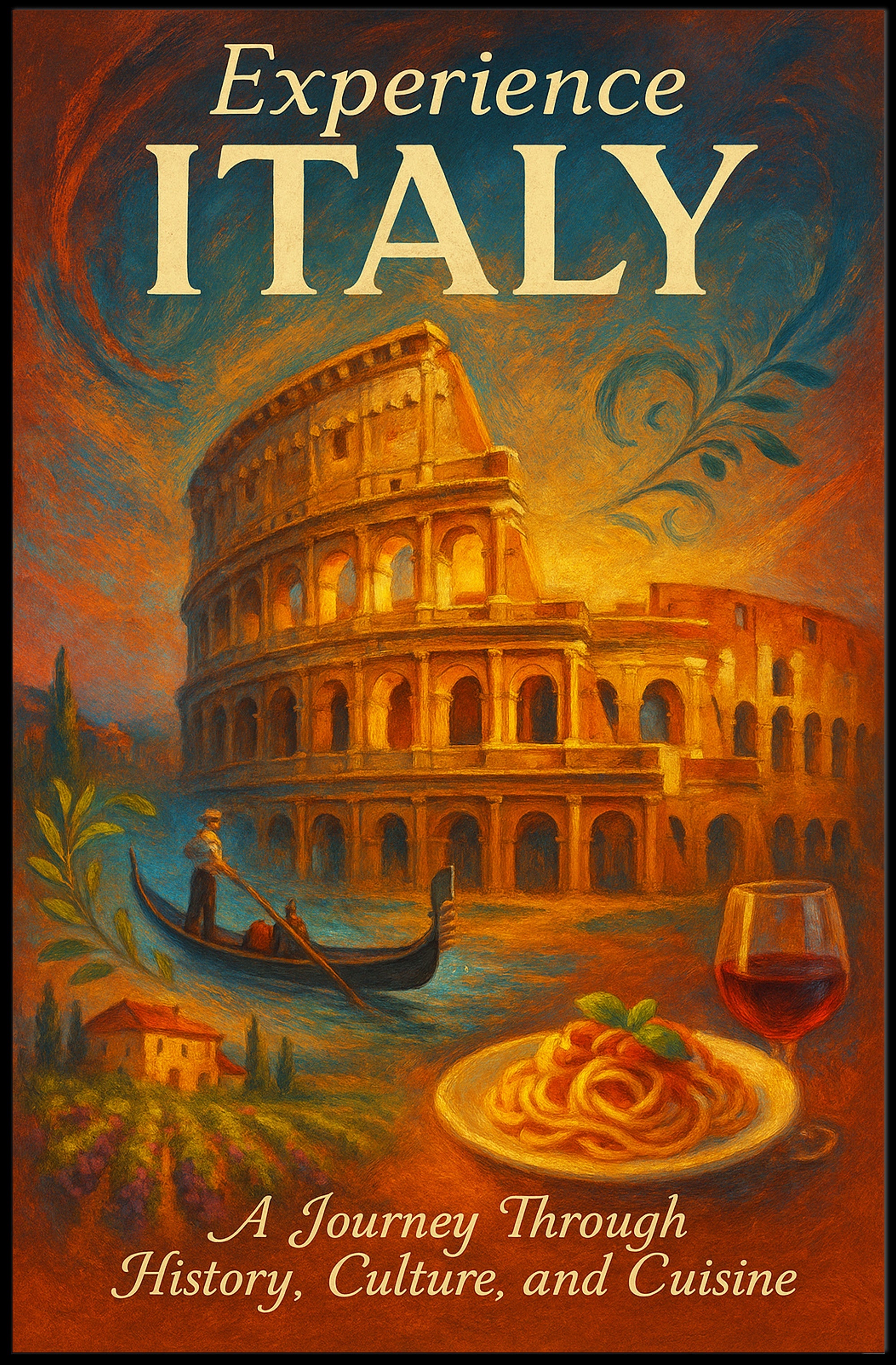 Experience Italy Wall Art Print Decor PosterGoat
