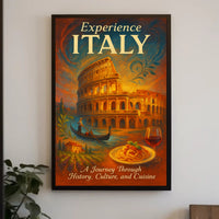 Experience Italy Wall Art Print Decor PosterGoat