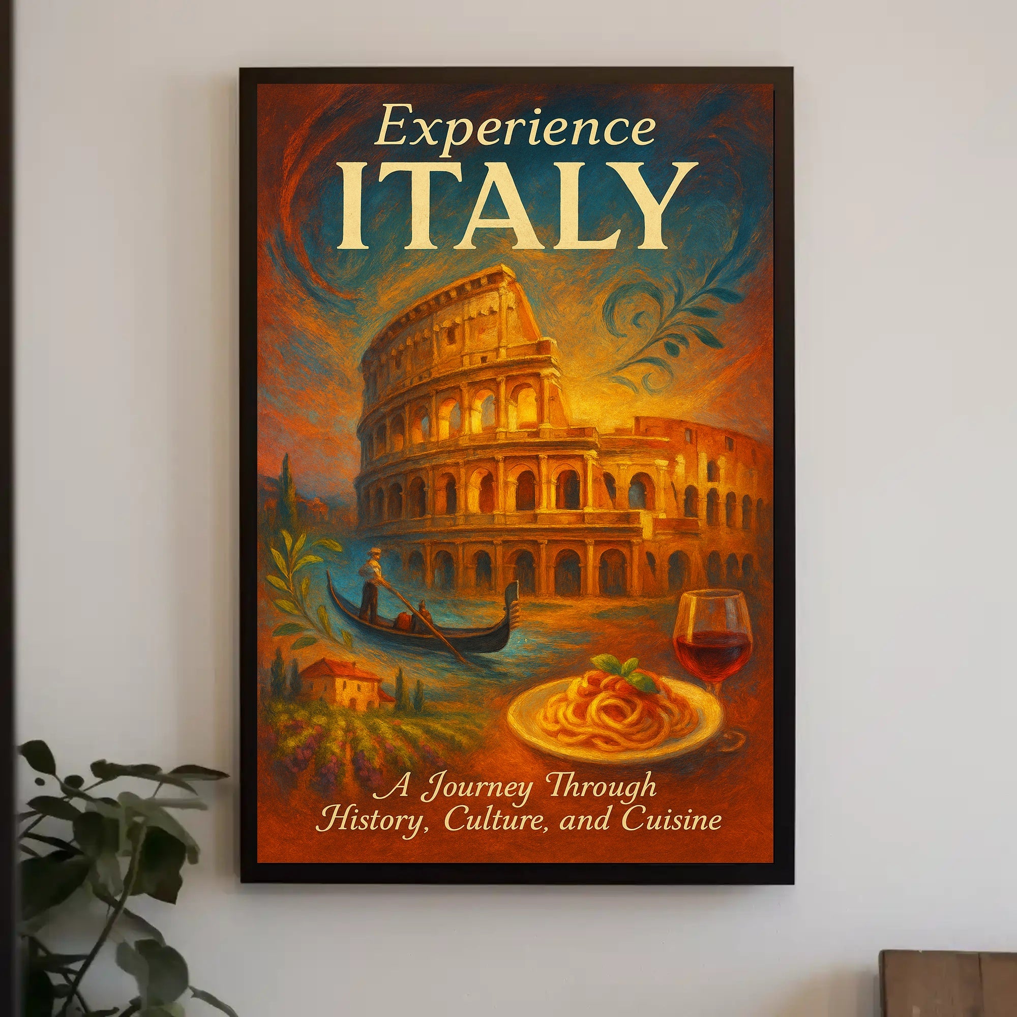 Experience Italy Wall Art Print Decor PosterGoat