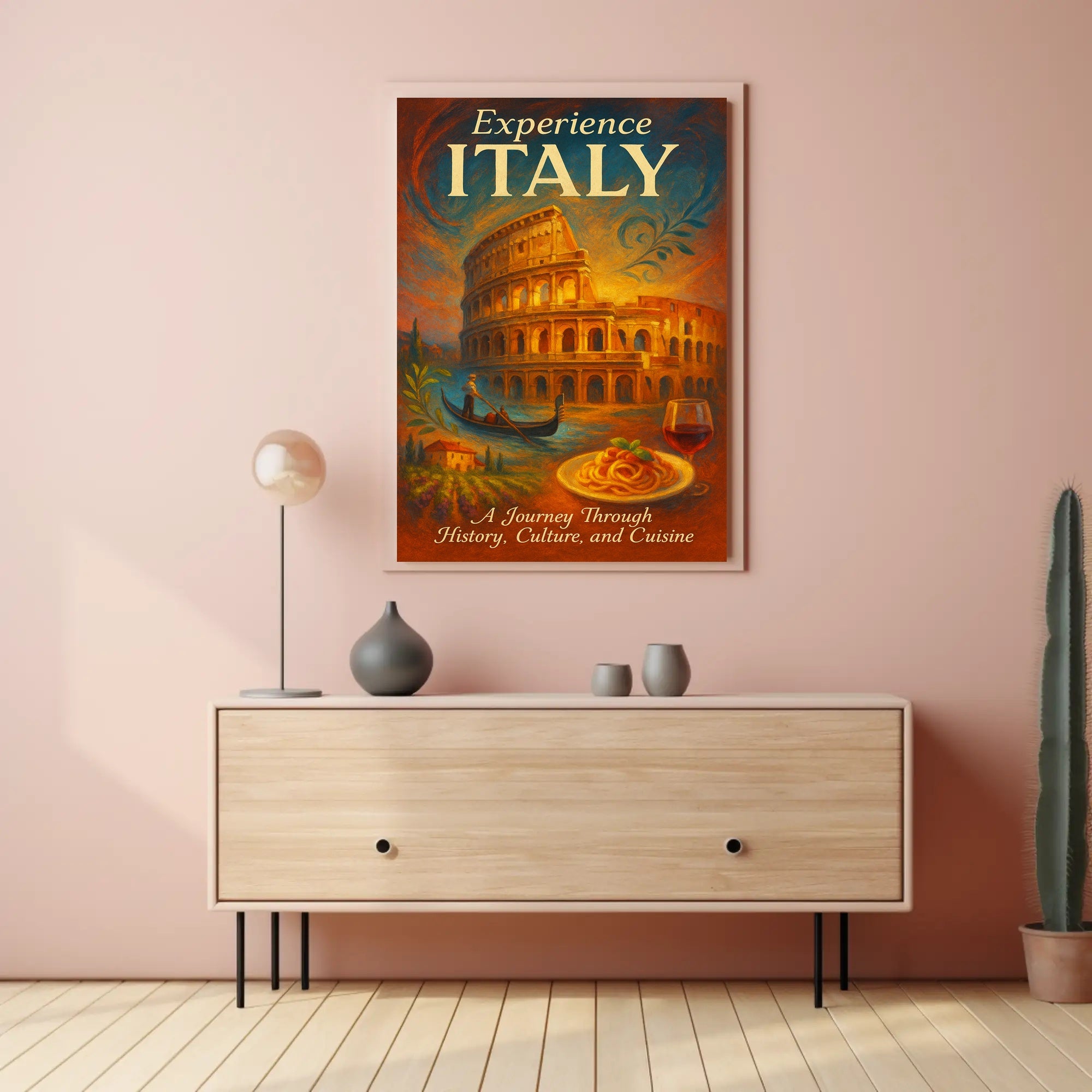 Experience Italy Wall Art Print Decor PosterGoat