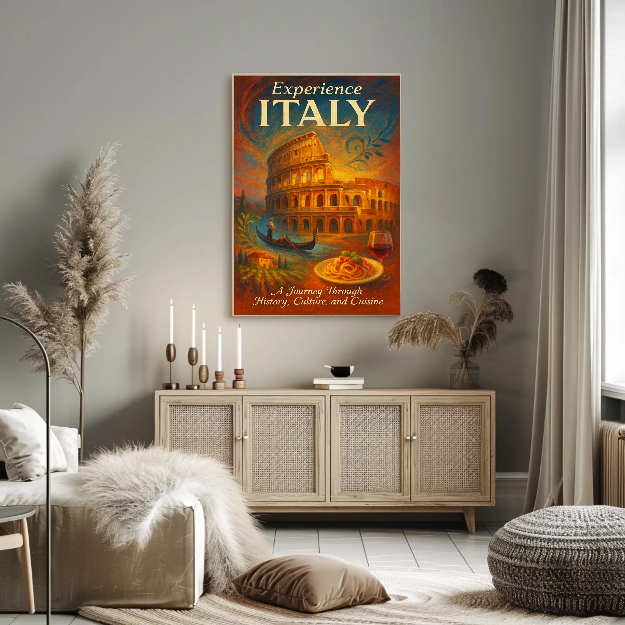 Experience Italy Wall Art Print Decor PosterGoat