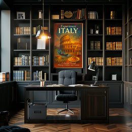Experience Italy Wall Art Print Decor PosterGoat