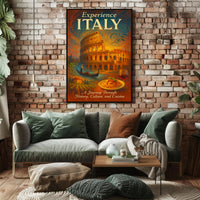 Experience Italy Wall Art Print Decor PosterGoat