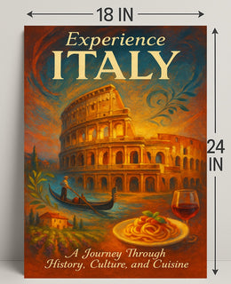 Experience Italy Wall Art Print Decor PosterGoat