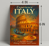Experience Italy Wall Art Print Decor PosterGoat
