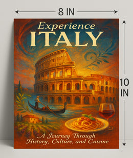Experience Italy Wall Art Print Decor PosterGoat