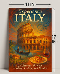 Experience Italy Wall Art Print Decor PosterGoat