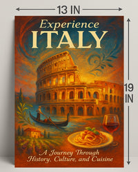 Experience Italy Wall Art Print Decor PosterGoat
