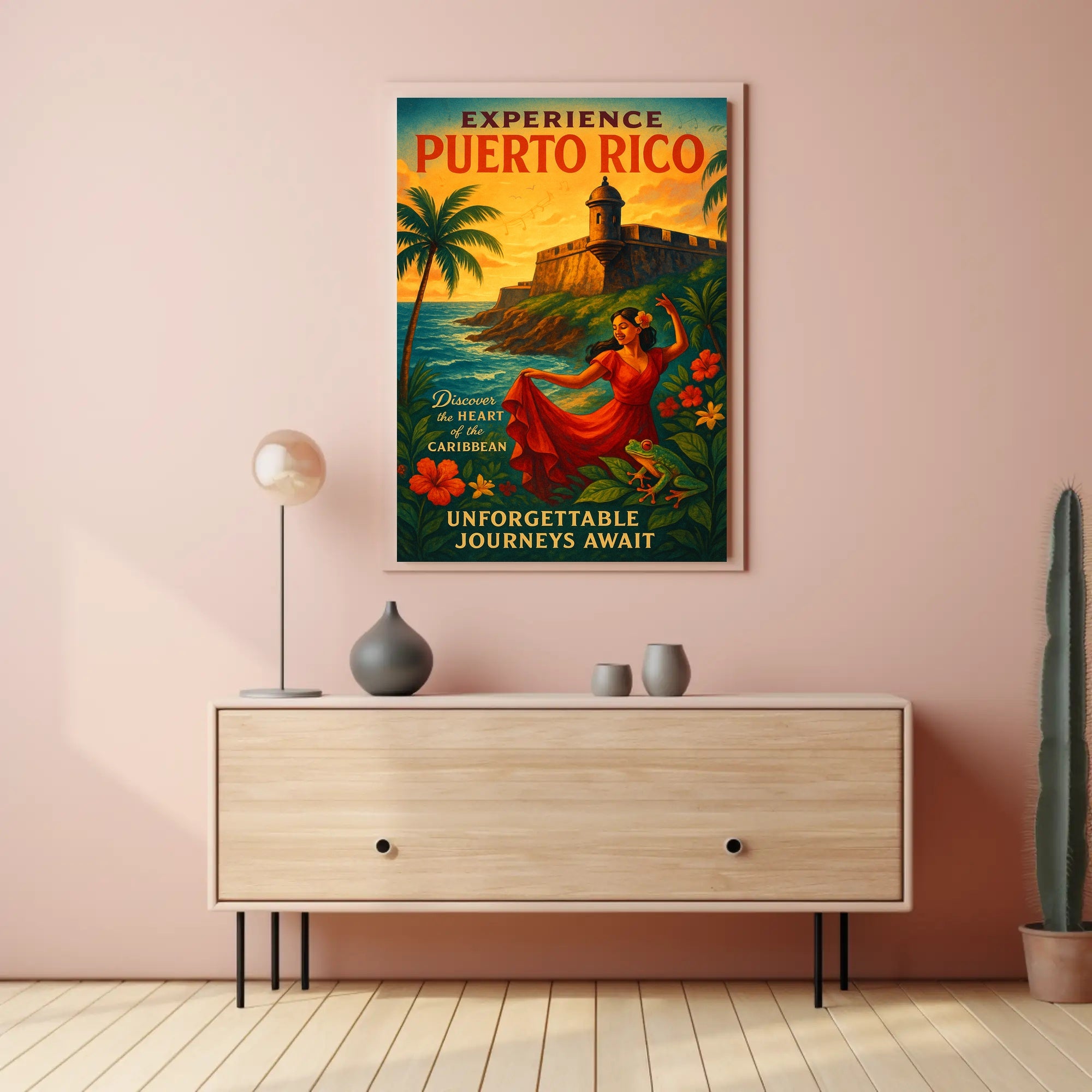 Experience Puerto Rico Vintage Poster Art PosterGoat