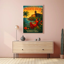 Experience Puerto Rico Vintage Poster Art PosterGoat