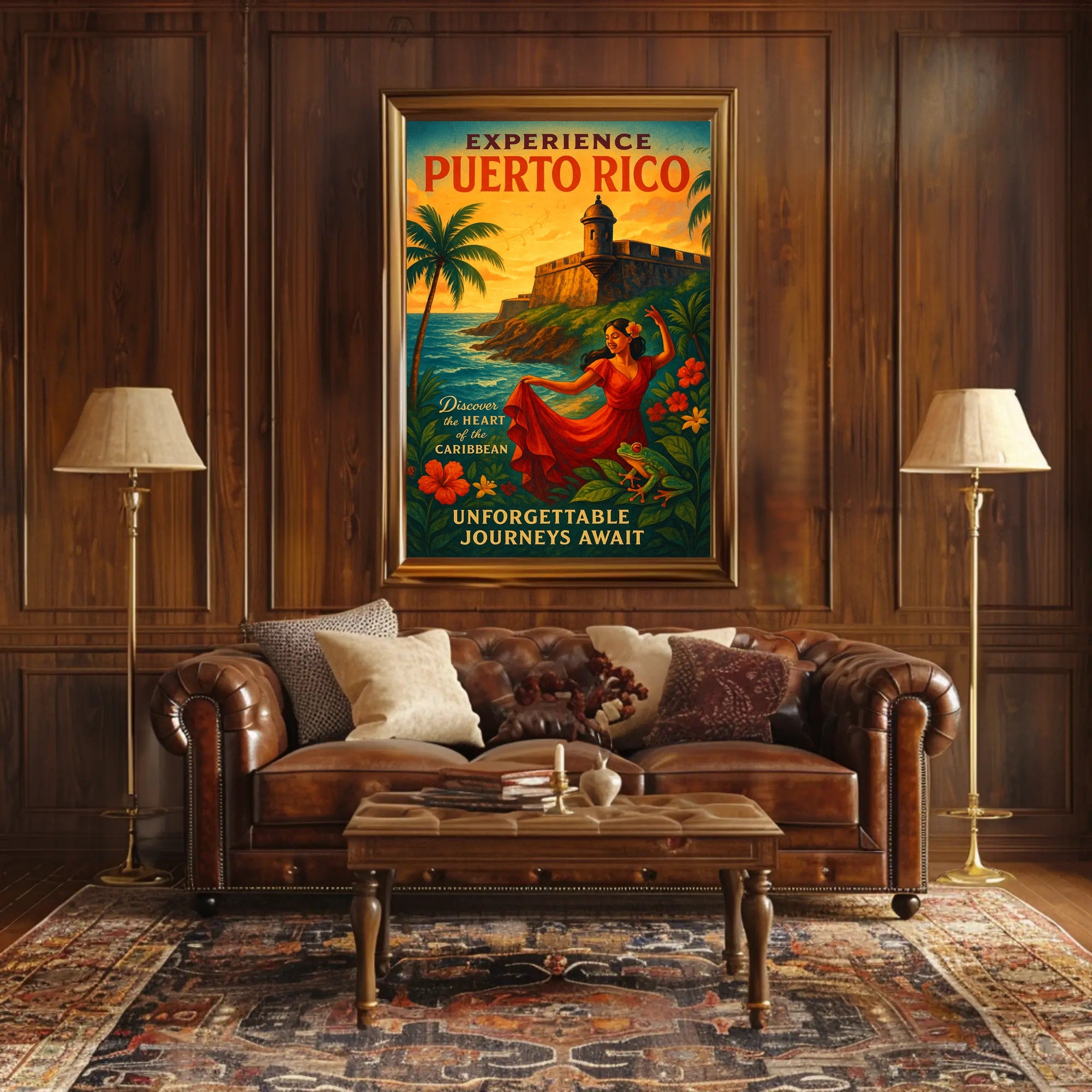 Experience Puerto Rico Vintage Poster Art PosterGoat