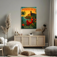 Experience Puerto Rico Vintage Poster Art PosterGoat