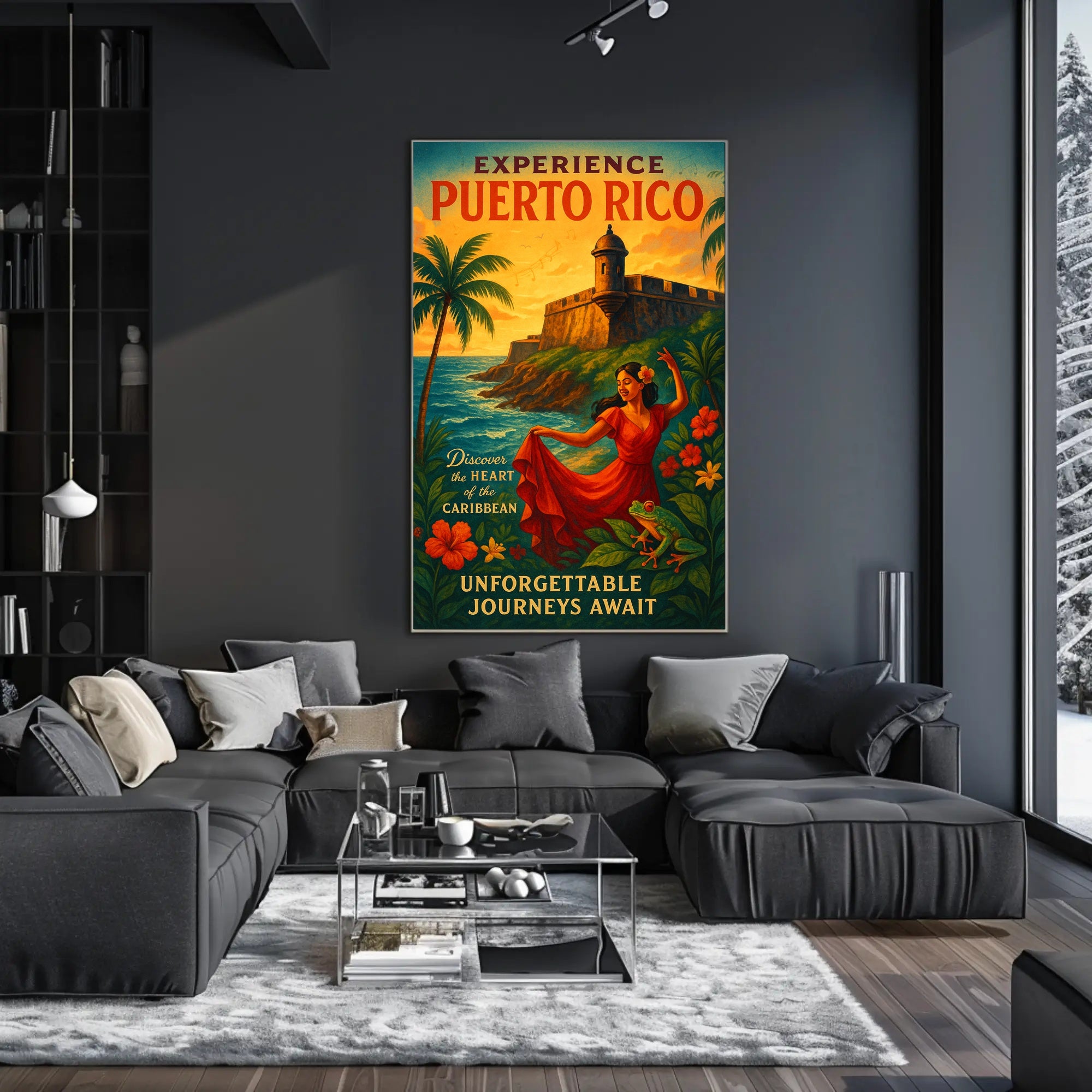 Experience Puerto Rico Vintage Poster Art PosterGoat