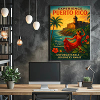 Experience Puerto Rico Vintage Poster Art PosterGoat