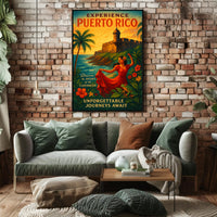 Experience Puerto Rico Vintage Poster Art PosterGoat