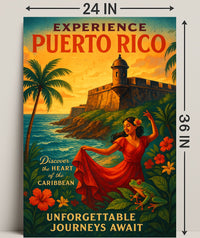 Experience Puerto Rico Vintage Poster Art PosterGoat