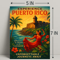 Experience Puerto Rico Vintage Poster Art PosterGoat