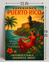 Experience Puerto Rico Vintage Poster Art PosterGoat