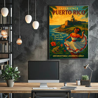 Experience Puerto Rico Vintage Travel Poster PosterGoat