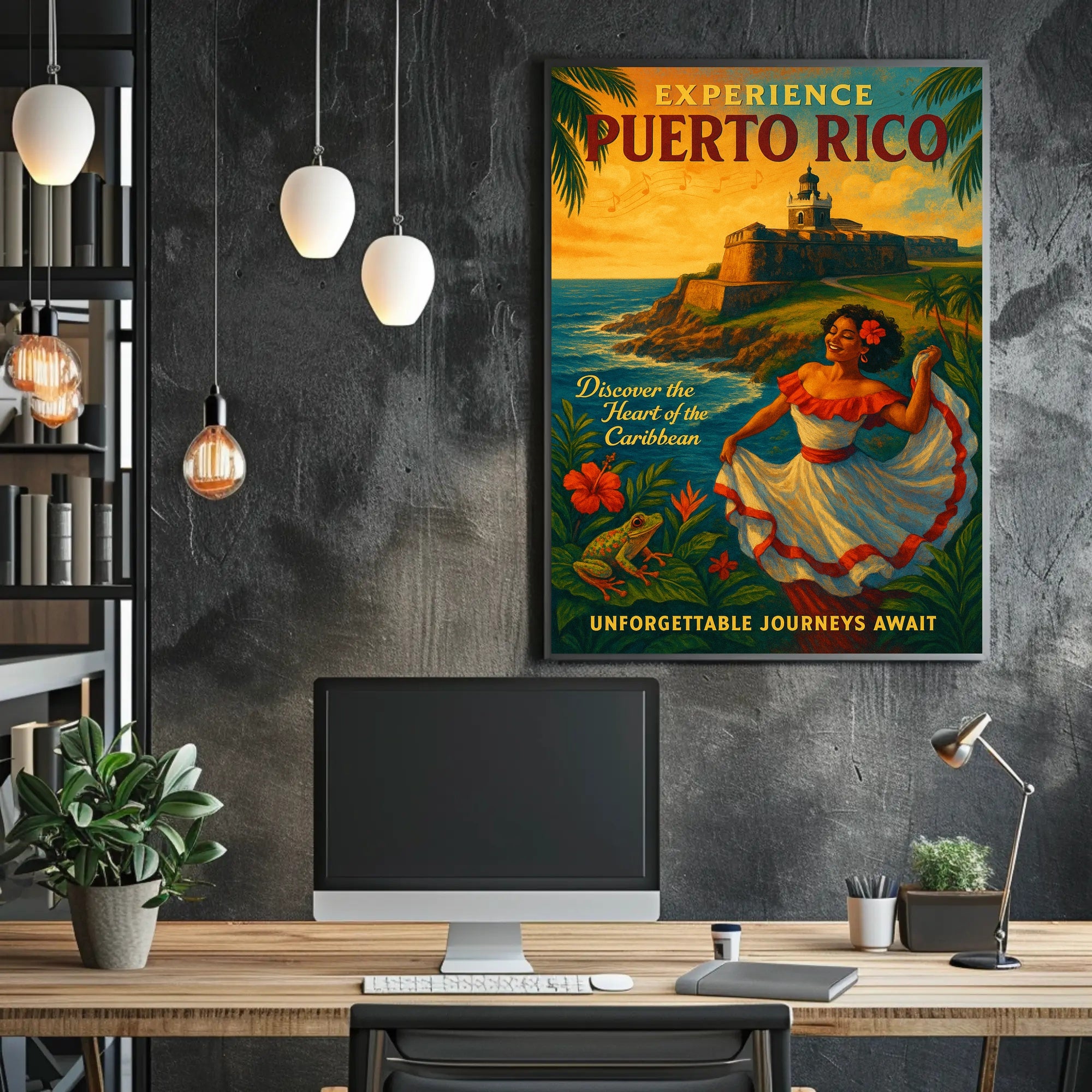 Experience Puerto Rico Vintage Travel Poster PosterGoat