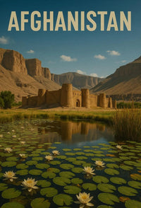Explore Afghanistan's Beauty: Vintage Travel and Heritage Poster PosterGoat