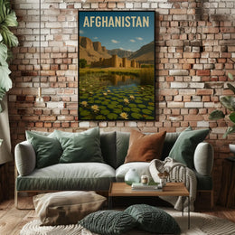 Explore Afghanistan's Beauty: Vintage Travel and Heritage Poster PosterGoat