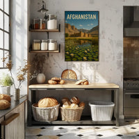 Explore Afghanistan's Beauty: Vintage Travel and Heritage Poster PosterGoat