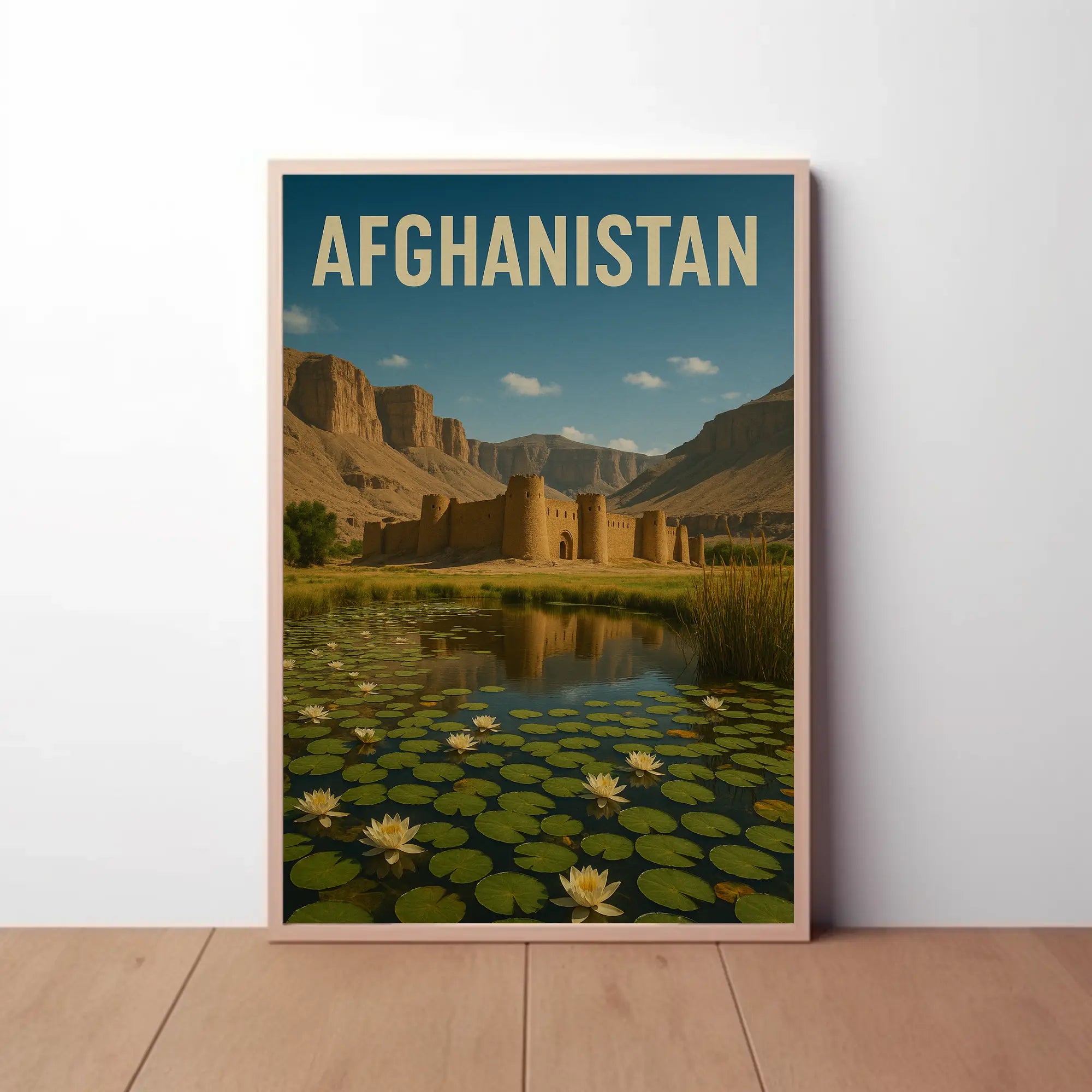 Explore Afghanistan's Beauty: Vintage Travel and Heritage Poster PosterGoat