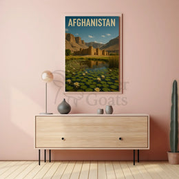 Explore Afghanistan's Beauty: Vintage Travel and Heritage Poster PosterGoat