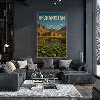 Explore Afghanistan's Beauty: Vintage Travel and Heritage Poster PosterGoat