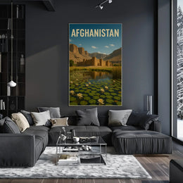 Explore Afghanistan's Beauty: Vintage Travel and Heritage Poster PosterGoat