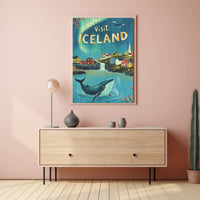 Explore Iceland's Beauty: Travel Poster PosterGoat