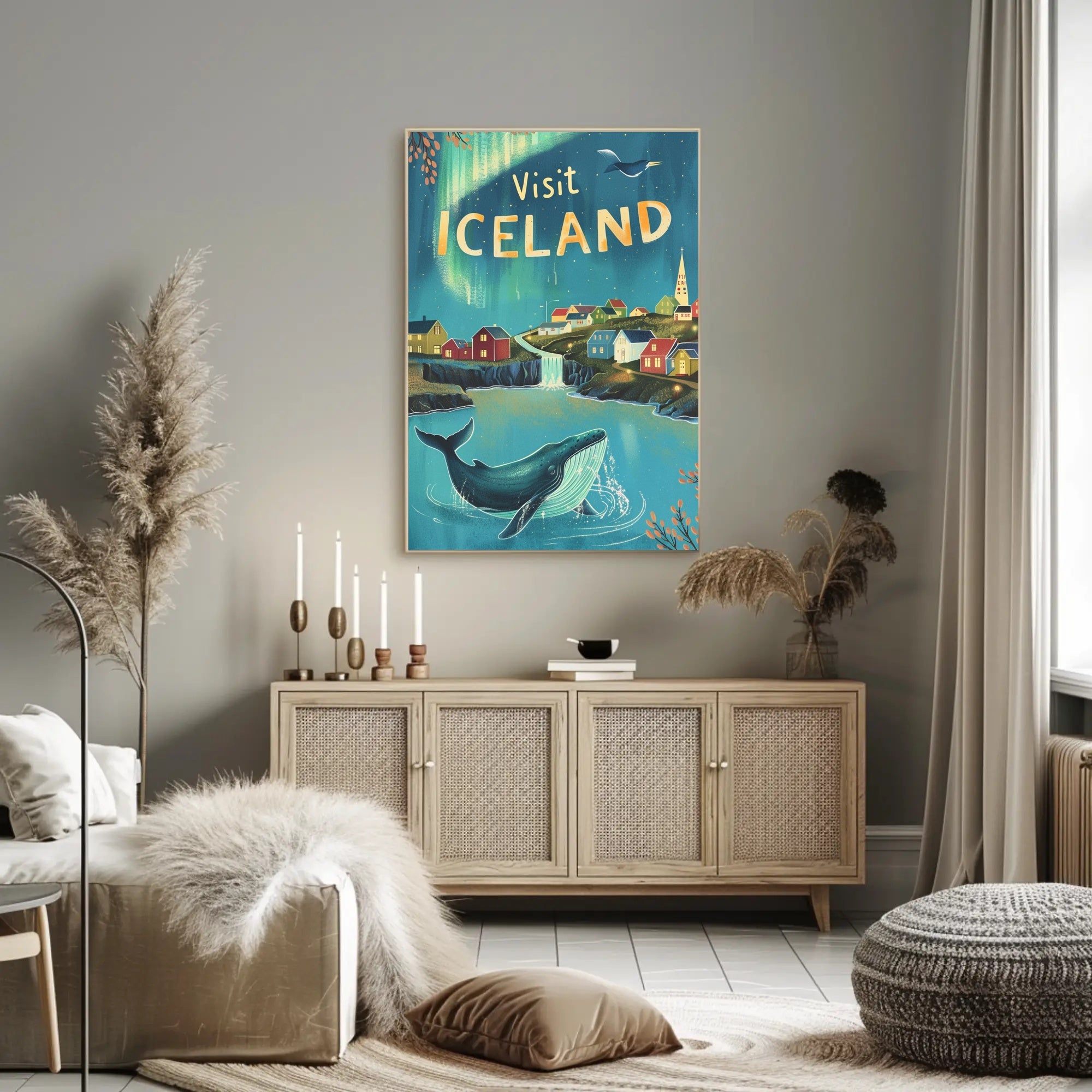Explore Iceland's Beauty: Travel Poster PosterGoat