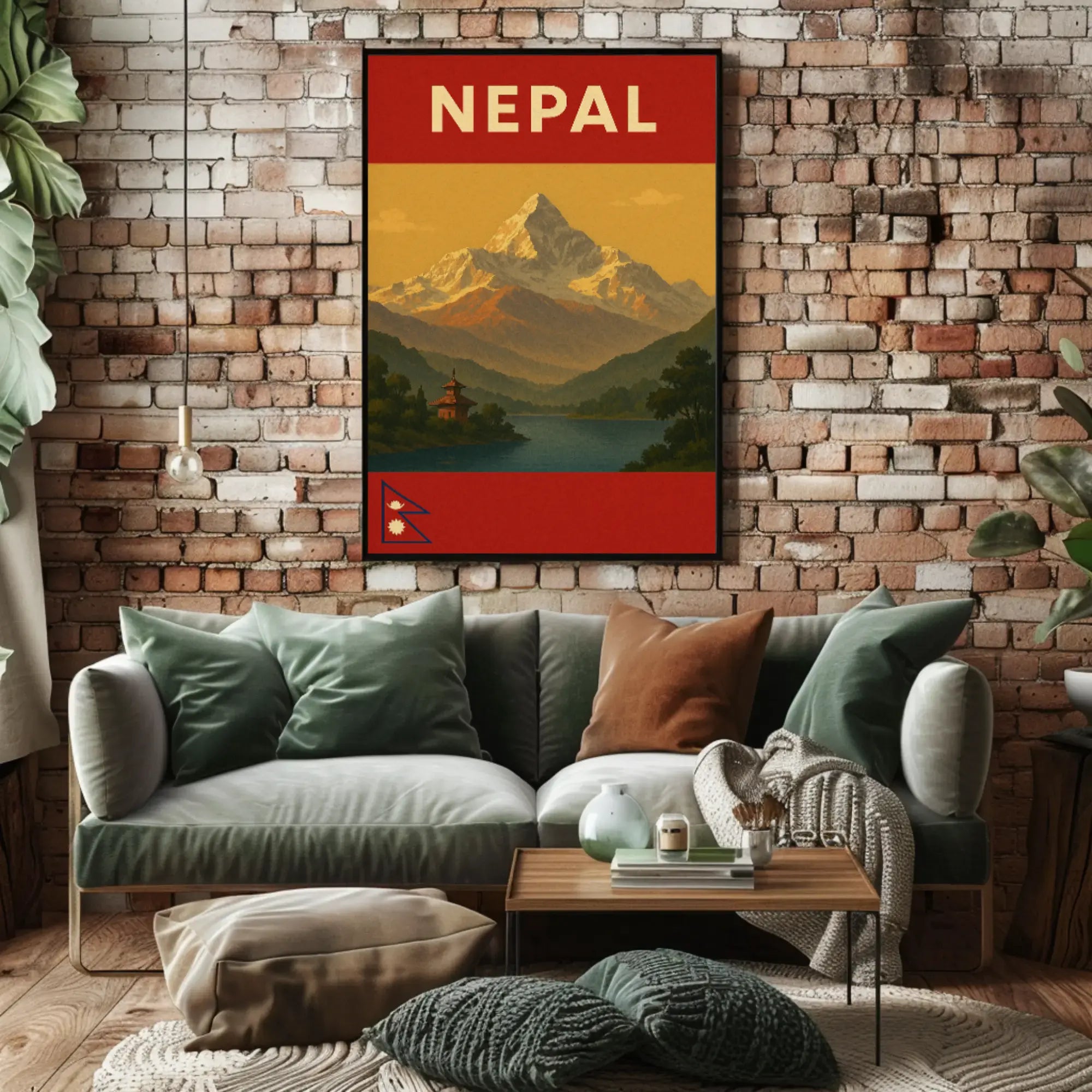 Explore Majestic Himalayas with Vintage Travel Poster PosterGoat
