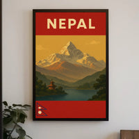 Explore Majestic Himalayas with Vintage Travel Poster PosterGoat