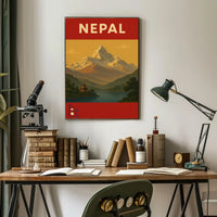 Explore Majestic Himalayas with Vintage Travel Poster PosterGoat