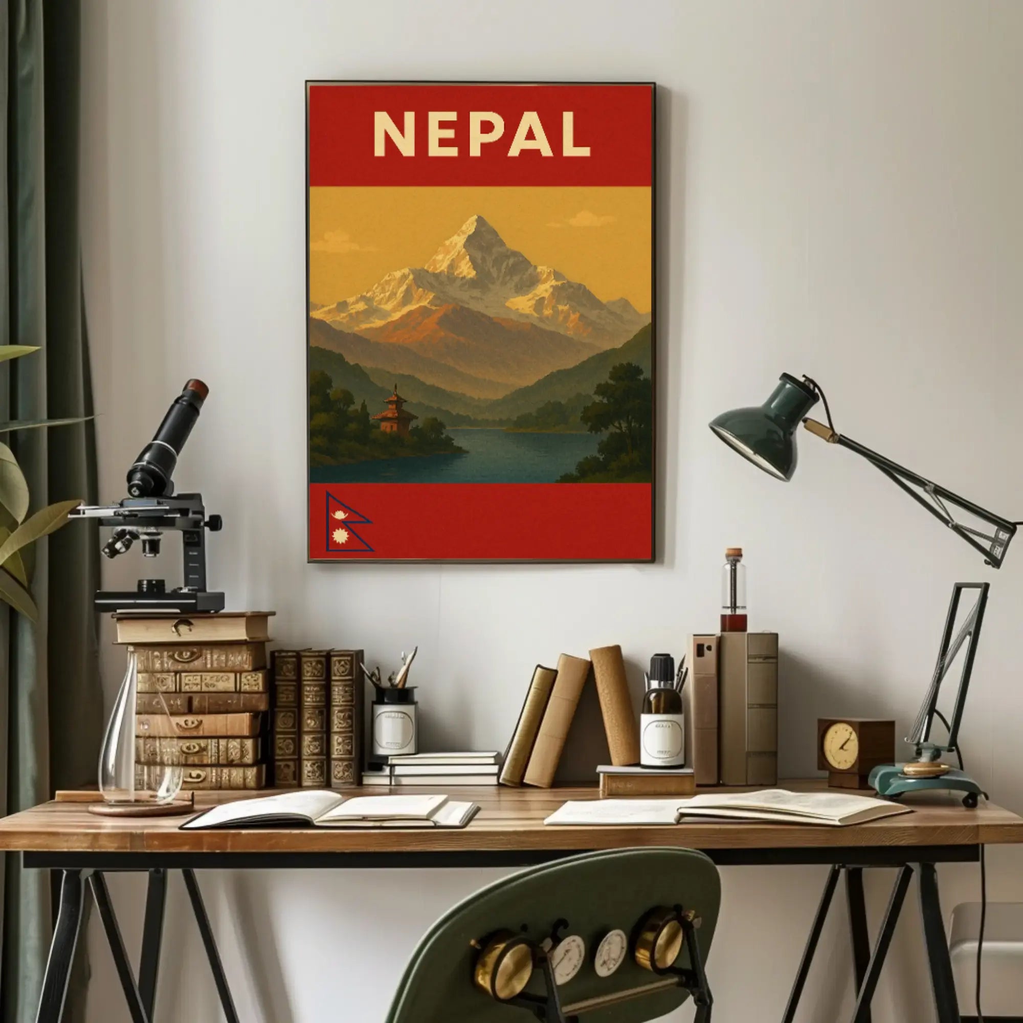 Explore Majestic Himalayas with Vintage Travel Poster PosterGoat