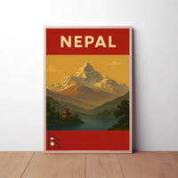Explore Majestic Himalayas with Vintage Travel Poster PosterGoat