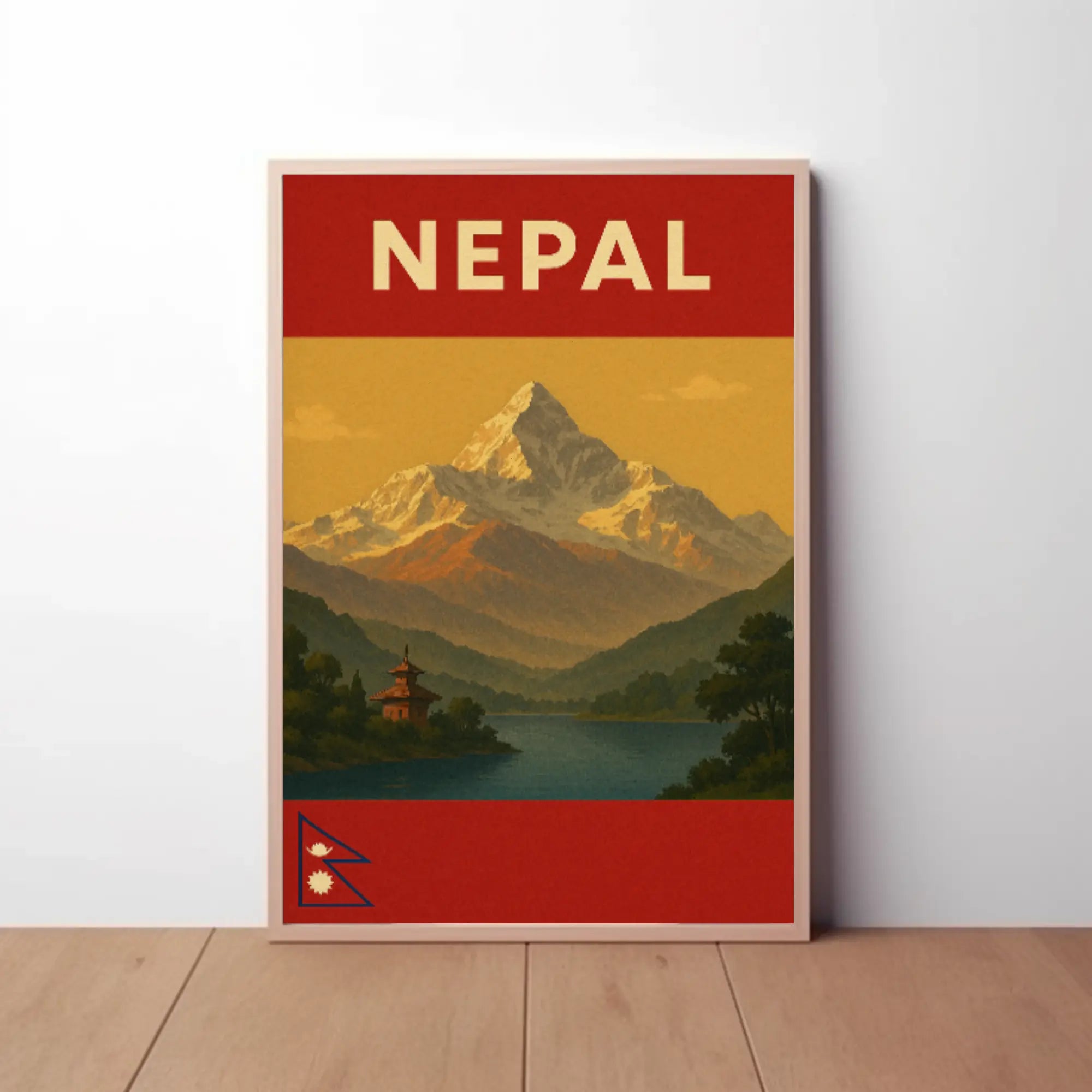 Explore Majestic Himalayas with Vintage Travel Poster PosterGoat