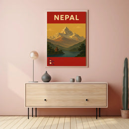 Explore Majestic Himalayas with Vintage Travel Poster PosterGoat