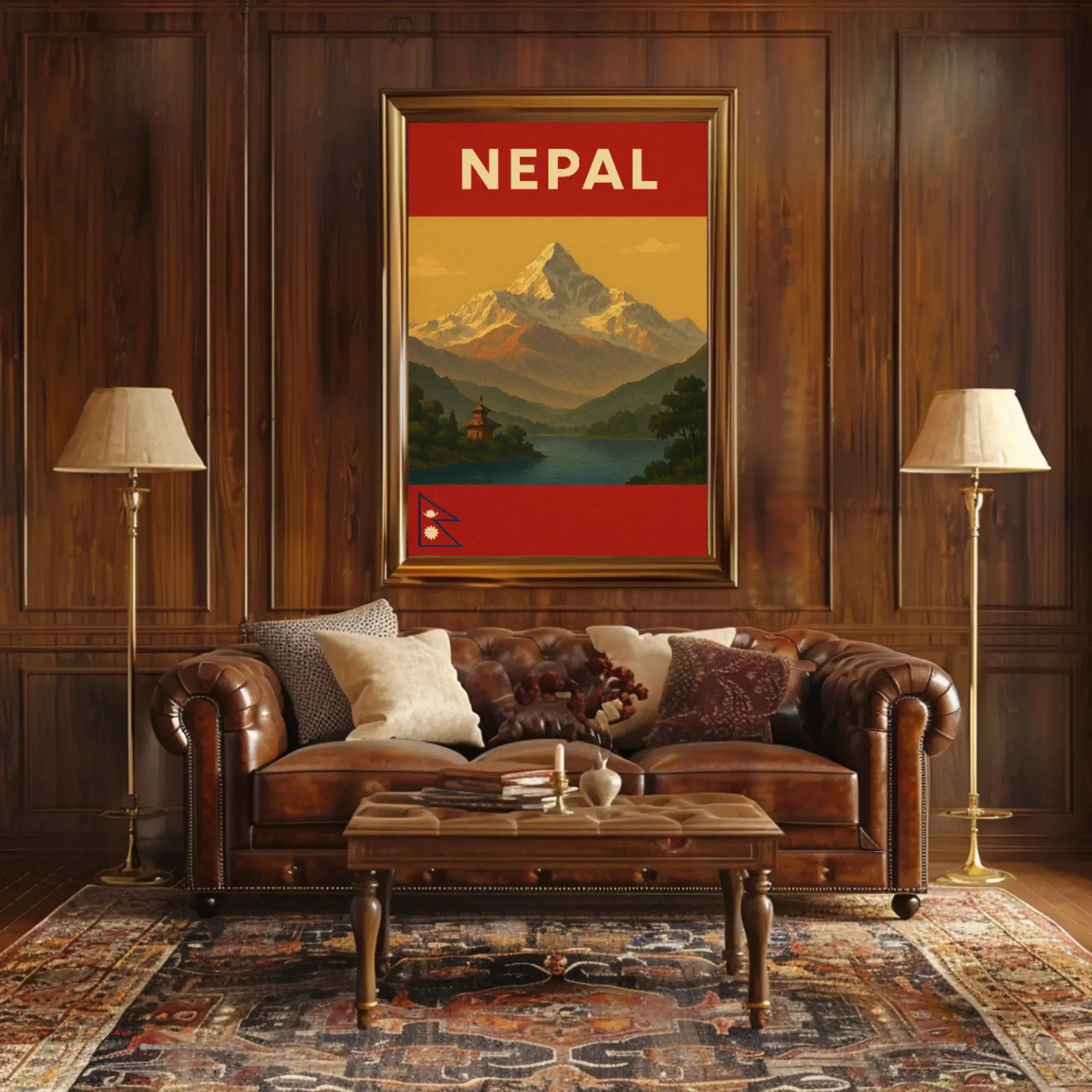 Explore Majestic Himalayas with Vintage Travel Poster PosterGoat