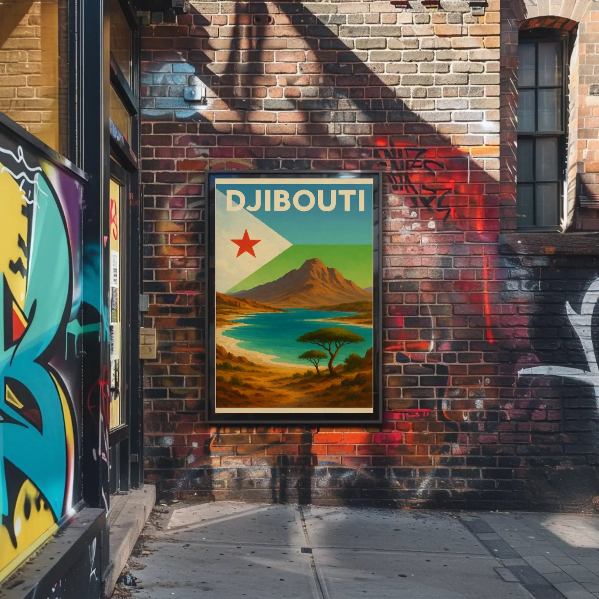 Explore Scenic Beauty with Vintage Djibouti Travel Poster PosterGoat