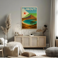 Explore Scenic Beauty with Vintage Djibouti Travel Poster PosterGoat