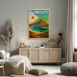 Explore Scenic Beauty with Vintage Djibouti Travel Poster PosterGoat
