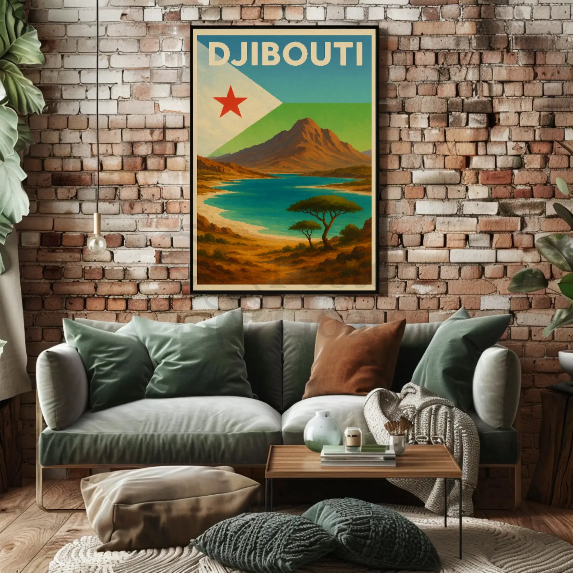 Explore Scenic Beauty with Vintage Djibouti Travel Poster PosterGoat