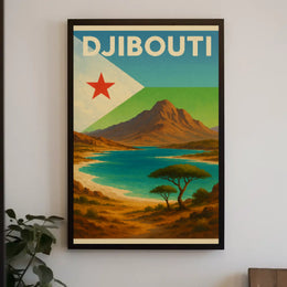 Explore Scenic Beauty with Vintage Djibouti Travel Poster PosterGoat