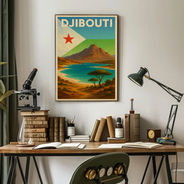Explore Scenic Beauty with Vintage Djibouti Travel Poster PosterGoat