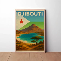Explore Scenic Beauty with Vintage Djibouti Travel Poster PosterGoat
