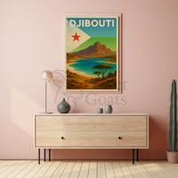 Explore Scenic Beauty with Vintage Djibouti Travel Poster PosterGoat