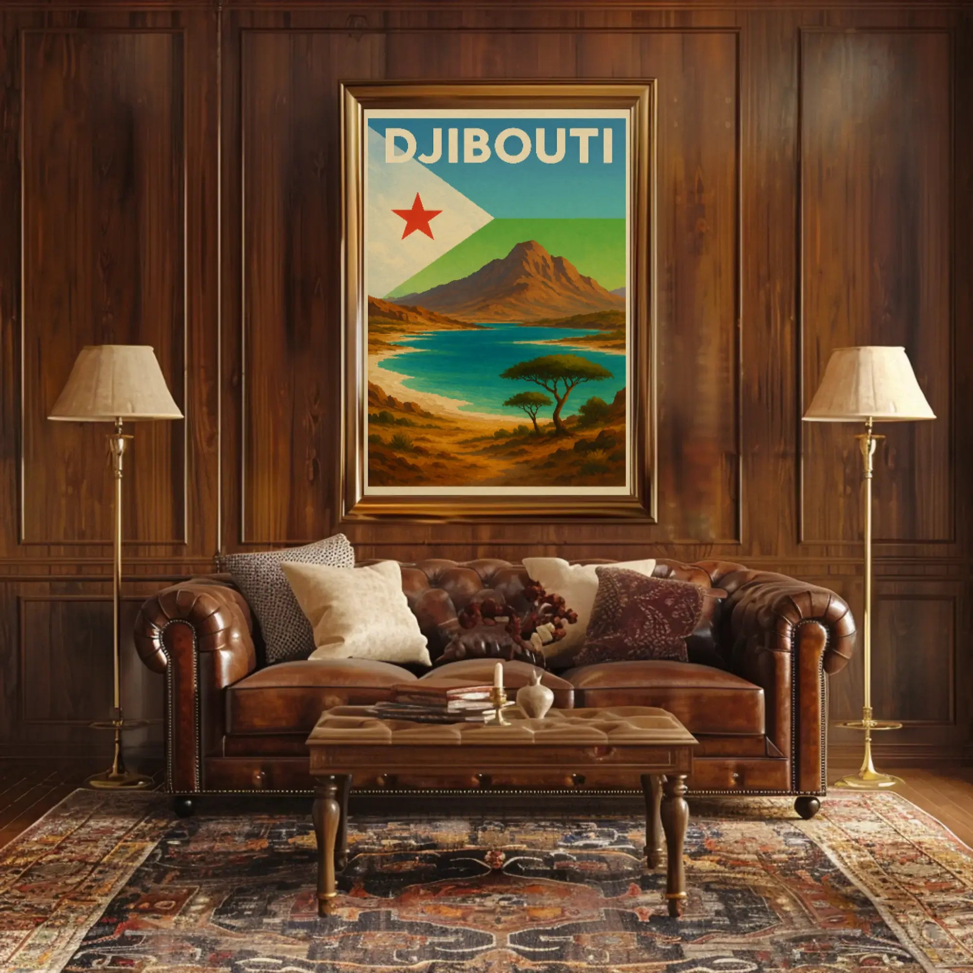 Explore Scenic Beauty with Vintage Djibouti Travel Poster PosterGoat